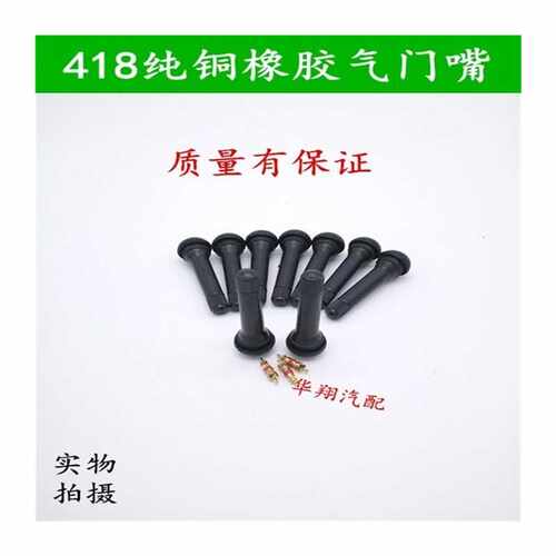 新品汽车真空胎气门嘴轮胎气嘴小A货车真空嘴橡胶纯铜气嘴气门芯4