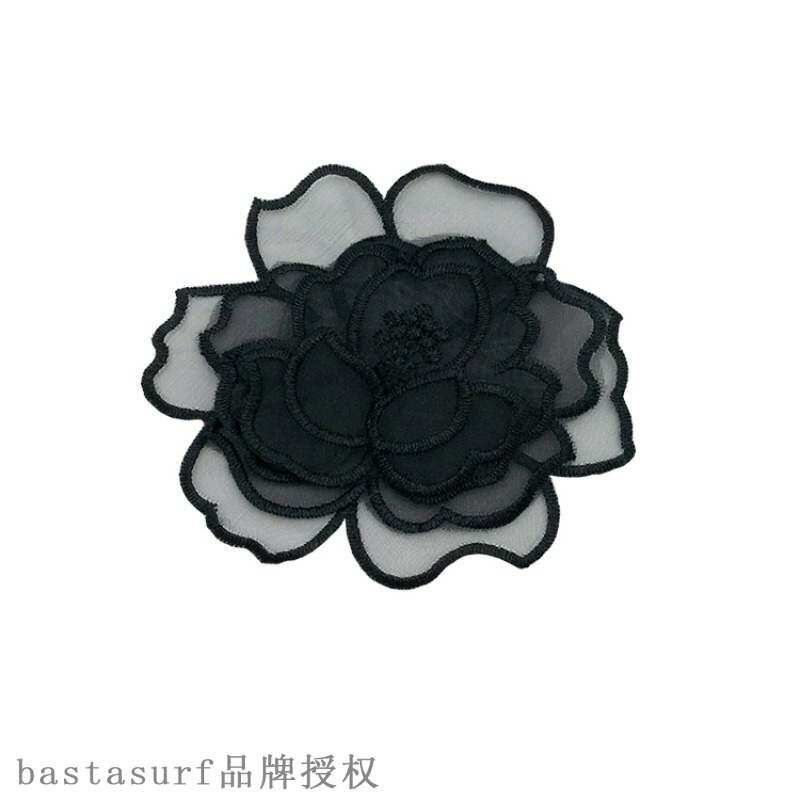 极速Clothd patch large large area black lace transparent mes