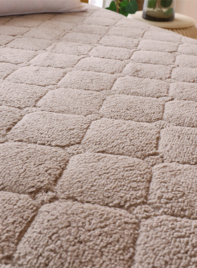 极速学生宿舍单人床垫专用羊羔绒加厚款保暖90x1P90cm加绒冬天软