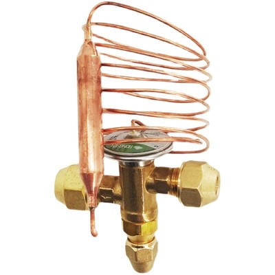 极速鸿森 RF热力型p膨胀阀 螺纹接口R22内平衡膨胀阀三头配件