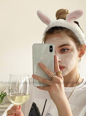 极速Wash Face Hair Holder Hairbands Soft Warm QCoral Fleece