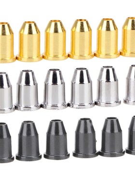极速1 Set of 6 Chrome sString ferrules Bushings For Guitar