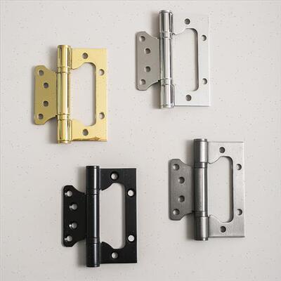 极速INDOORS国标304不锈钢子母合页无需开槽实木门V静音亮银色亮