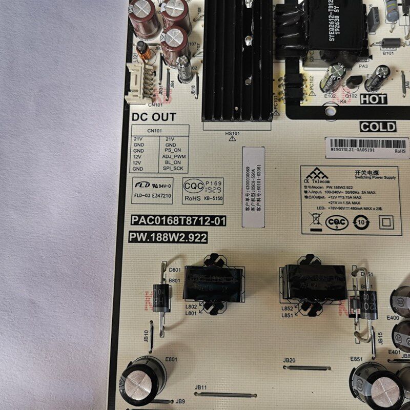 极速全新原装华为荣耀智慧屏OSzCA-550A 55寸电视电源板