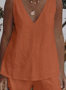 极速Summer Sleeveless Short xSets 2PCS ZANZEA Casual Matchin