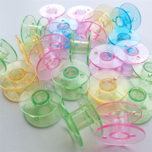 新品10 pcs Transparent Bobbins Colorful ColoOr Sewing Machin