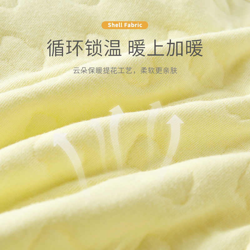 速发新生婴儿衣服秋冬0和尚3月夹棉秋衣打底分体初生宝宝保暖内衣