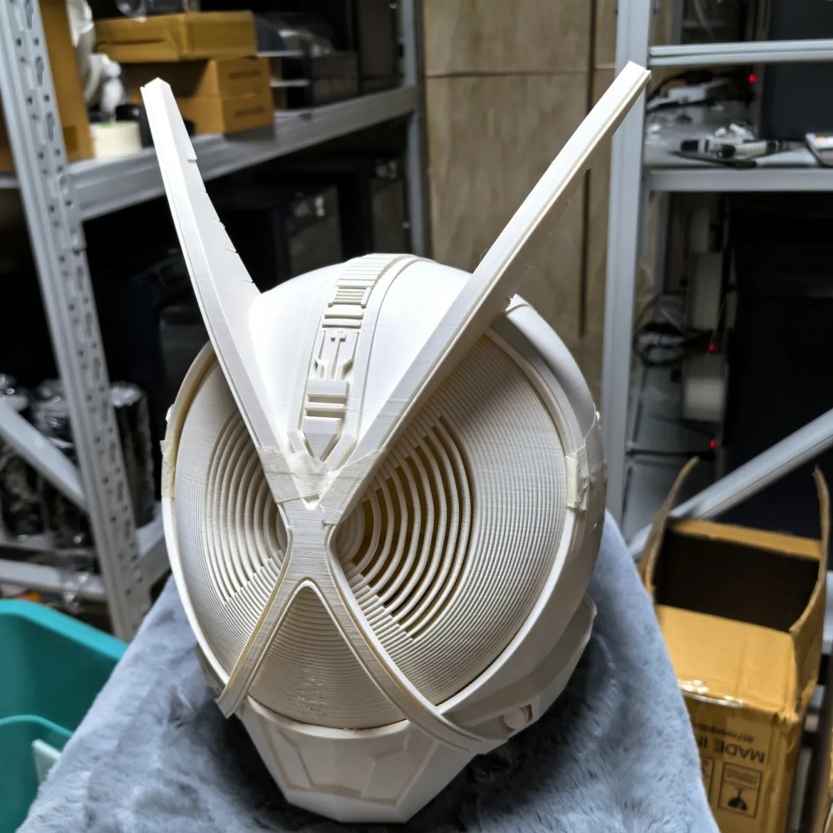 假面骑士凯撒头盔3d打印白膜易上色高精度pla材质cosplay头盔道具