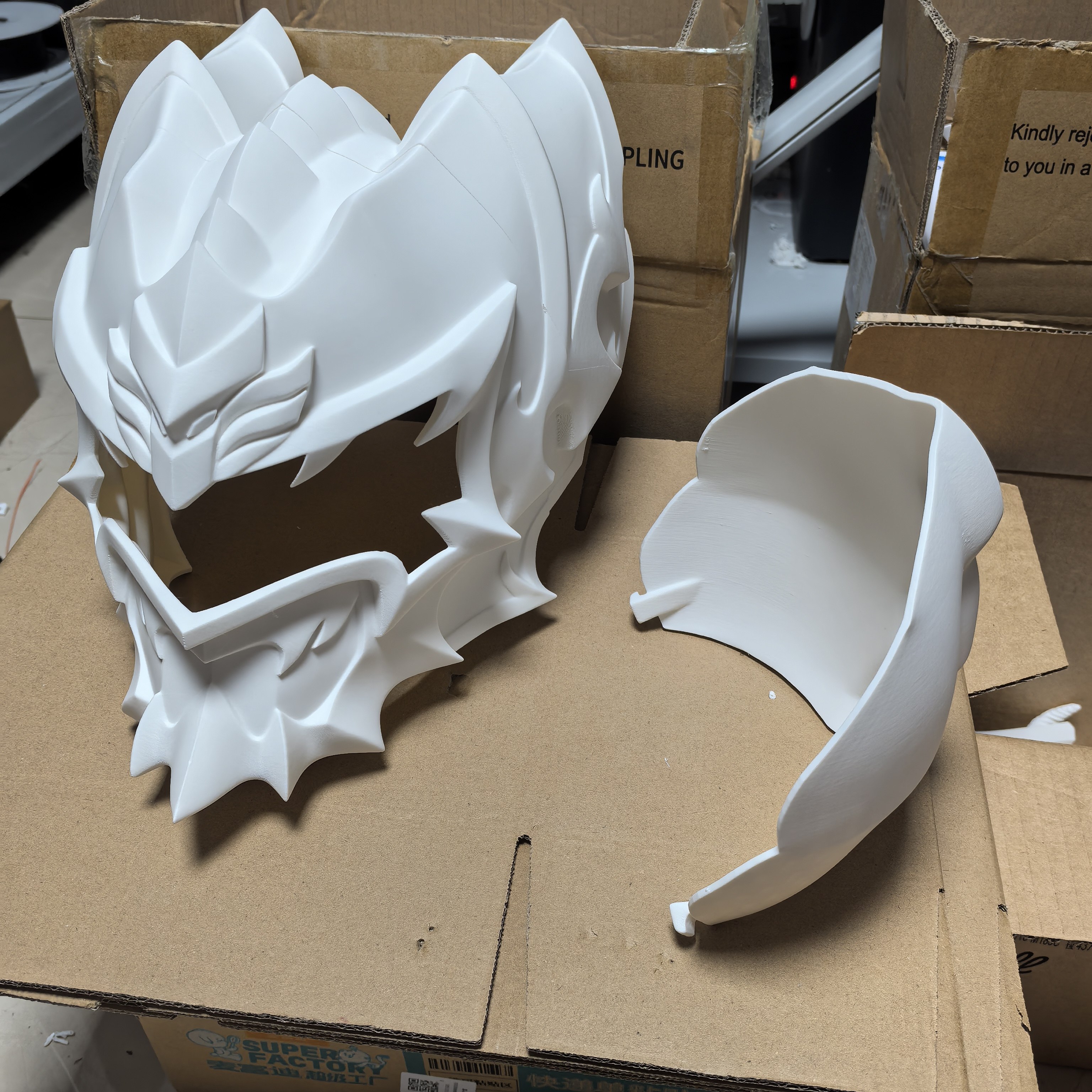帝皇侠铠甲勇士头盔cos道具可穿戴版头盔特摄3D打印