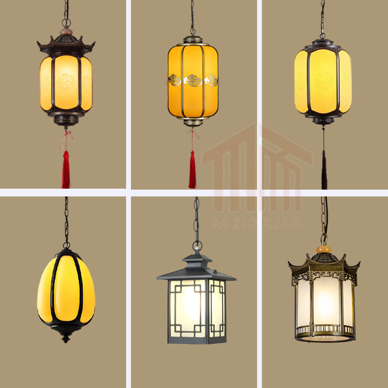 户外中式仿古灯笼吊灯庭院廊架宫廷凉亭过道长廊大门阳台防水灯具,家装灯饰光源,户外吊灯,淘宝优惠券,粉丝福利购,淘宝优惠卷