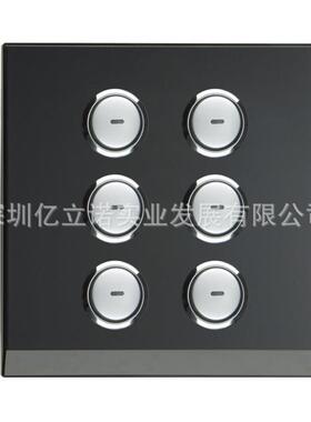 MTN6916_680_G1黑色ULTI 6键可编程控制面板智能照明控制系统面板