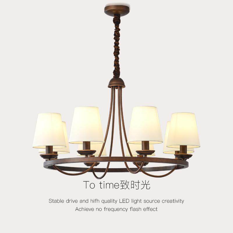 美式复古客厅吊灯法式中古主卧室房间餐厅灯创意设计师乡村风灯具