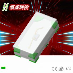 厂家直销 高亮0201绿光SMD灯珠 0201翠绿灯贴片LED 发光二极管