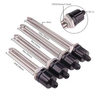 爆款 DN40工程水箱发热管 12KW电热管不锈钢316L法兰加热管 3000w