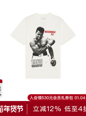 [本季主推]Philcos拳王阿里印花白色短袖T恤REVOLVE