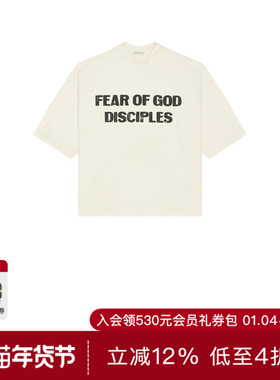 Fear of God DISCIPLE T恤 休闲时尚潮流男REVOLVE  奶油色