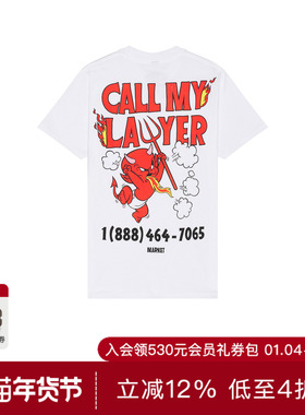 Market HOT STUFF T恤 休闲时尚潮流男REVOLVE  白色