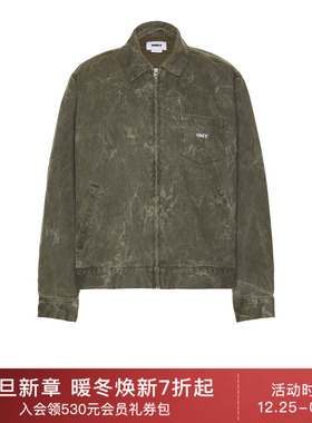 Obey WORKMAN 拉链外套 休闲时尚潮流男REVOLVE  绿色