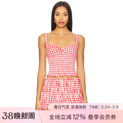 MAJORELLE ROXY 上装 休闲时尚潮流REVOLVE  红色