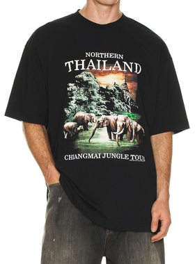 VETEMENTS THAILAND T恤 休闲时尚潮流男REVOLVE  黑色