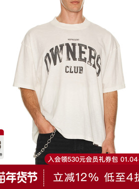REPRESENT OWNERS CLUB T恤 休闲时尚潮流男REVOLVE  白色
