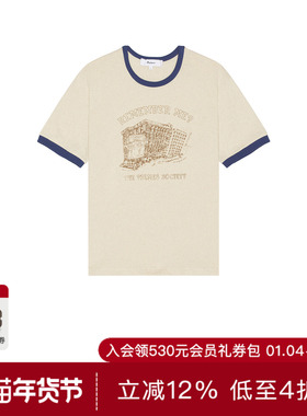 Palmes REMEMBER 撞色边T恤 休闲时尚潮流男REVOLVE  白色