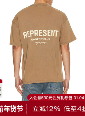 REPRESENT OWNERS CLUB T恤 休闲时尚潮流男REVOLVE  棕色