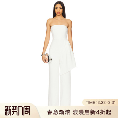 Lovers and Friends DAISY 连身裤白色REVOLVE小众新款