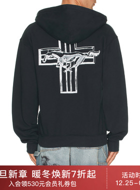 ONE OF THESE DAYS MUSTANG 连帽衫 休闲时尚潮流男REVOLVE  黑色