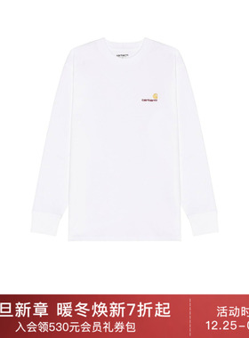 [夏季新品]Carhartt WIP白色美式潮流长袖T恤男装REVOLVE