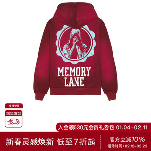 Memory Lane INITIAL 全拉链连帽衫 休闲时尚REVOLVE冬季保暖