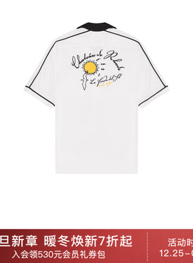 Rhude FONDA DEL SOL 保龄球衬衫 休闲时尚潮流男REVOLVE  白色