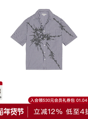 Jaded London GINGHAM 衬衫 休闲时尚潮流男REVOLVE  蓝色