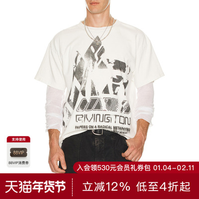 RRR123 GENERATION T恤 休闲时尚潮流男REVOLVE  白色