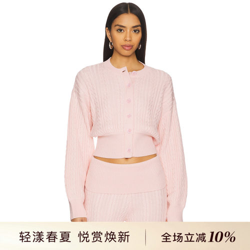 Lovers and Friends BESSIE 开衫 粉色REVOLVE小众新款