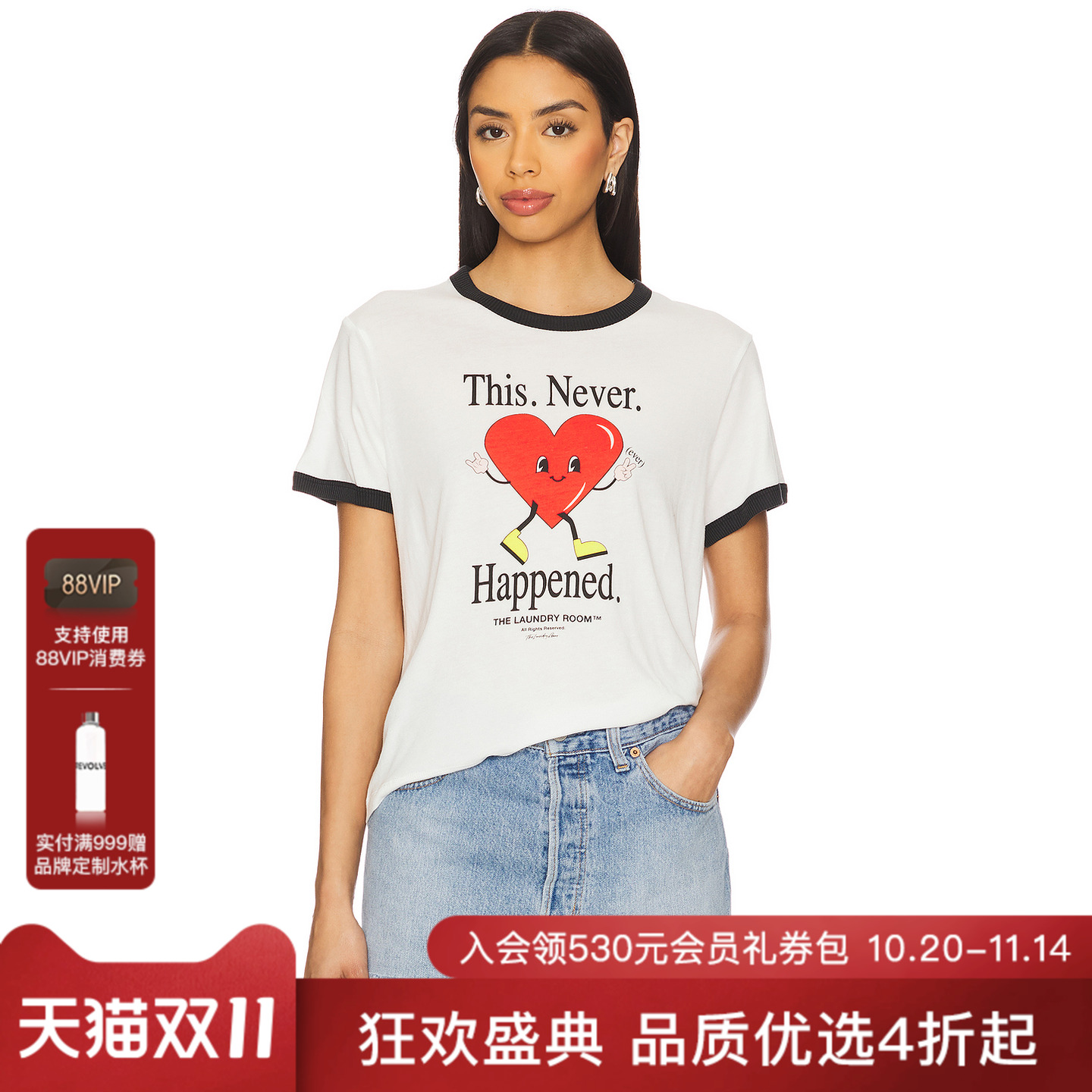 The Laundry Room THIS NEVER HAPPENED T恤 休闲时尚潮流男REVOL