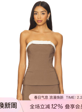 MAJORELLE SERENA 上装 休闲时尚潮流REVOLVE  棕色