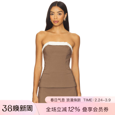 MAJORELLE SERENA 上装 休闲时尚潮流REVOLVE  棕色