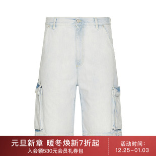 潮流男REVOLVE 休闲时尚 短裤 蓝色 Père