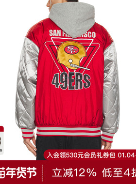 Mitchell & Ness 49ERS 夹克 休闲时尚潮流男REVOLVE  红色