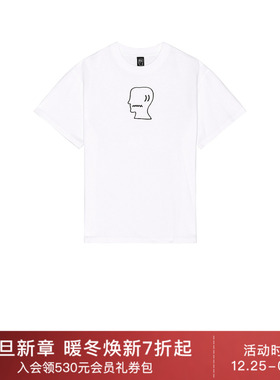 Brain Dead LOGOHEAD T恤 休闲时尚潮流男REVOLVE  白色