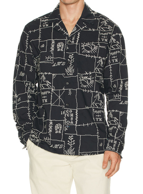 Scotch & Soda ALLOVER EMBROIDERED 衬衫 休闲时尚潮流男REVOLVE