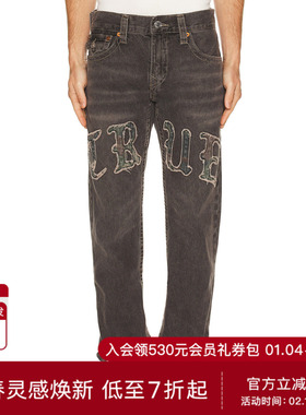 True Religion RICKY 牛仔裤 休闲时尚潮流男REVOLVE  黑色
