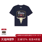 潮流男REVOLVE The 藏青色 T恤 休闲时尚 Forecast Agency