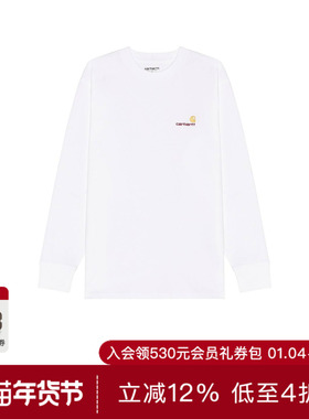[夏季新品]Carhartt WIP白色美式潮流长袖T恤男装REVOLVE