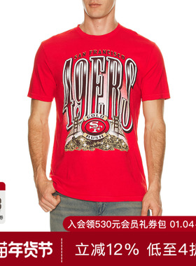 Junk Food 49ERS GOLD RUSH 复古T恤 休闲时尚潮流男REVOLVE  红