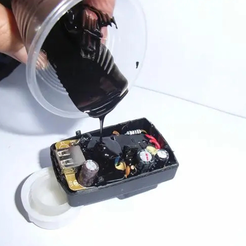 电源线路板ab胶电子灌封胶防水绝缘电路板锂电池有机硅密封胶导热