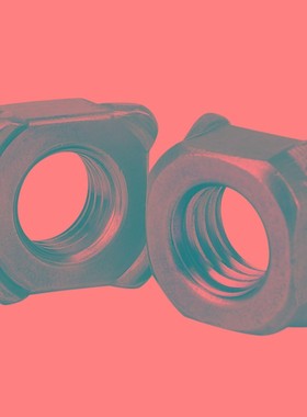 GB13680四方焊接螺母B型M4M5M6M8M10M12M14M16四角电焊螺帽低碳钢