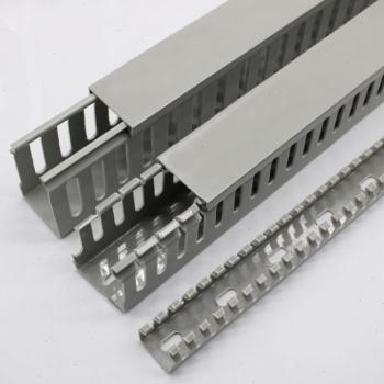 PVC阻燃线槽工业走线槽配电柜布线槽配线槽塑料线槽行线槽U型线槽