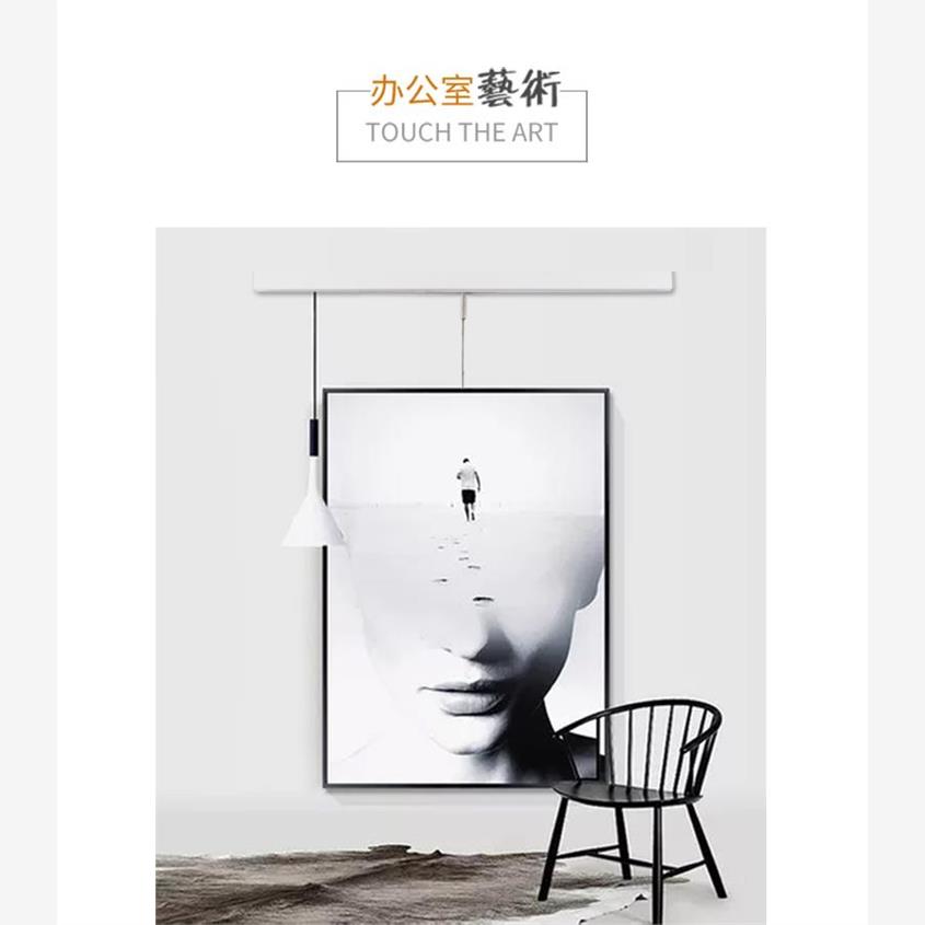 挂画器轨道槽条线钢丝绳
